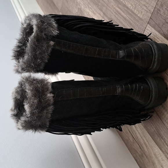 NEW! Sam Edelman suede boots with fringe detail - Picture 5 of 14